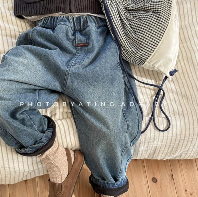 2024秋冬新品★子供服　ズボン  厚手★80cm〜130cm 2色