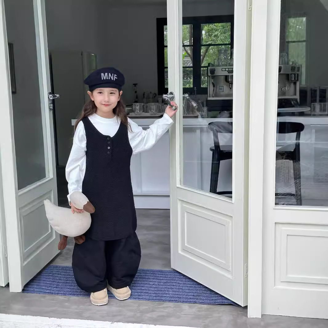 2024★春秋新作★韓国風子供服★ワンピース★90cm〜140cm 2色