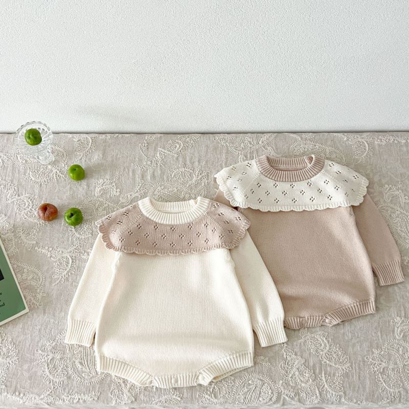 2024★春秋新作★韓国風ベビー服★ロンパース★66cm〜100cm 2色