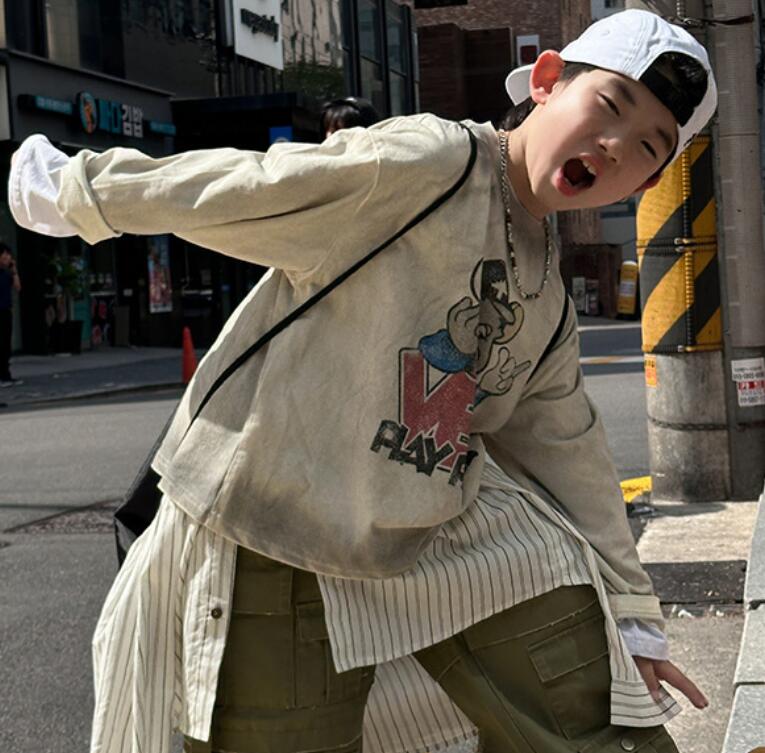 2024秋新品★子供服　長袖トップス★100cm〜160cm