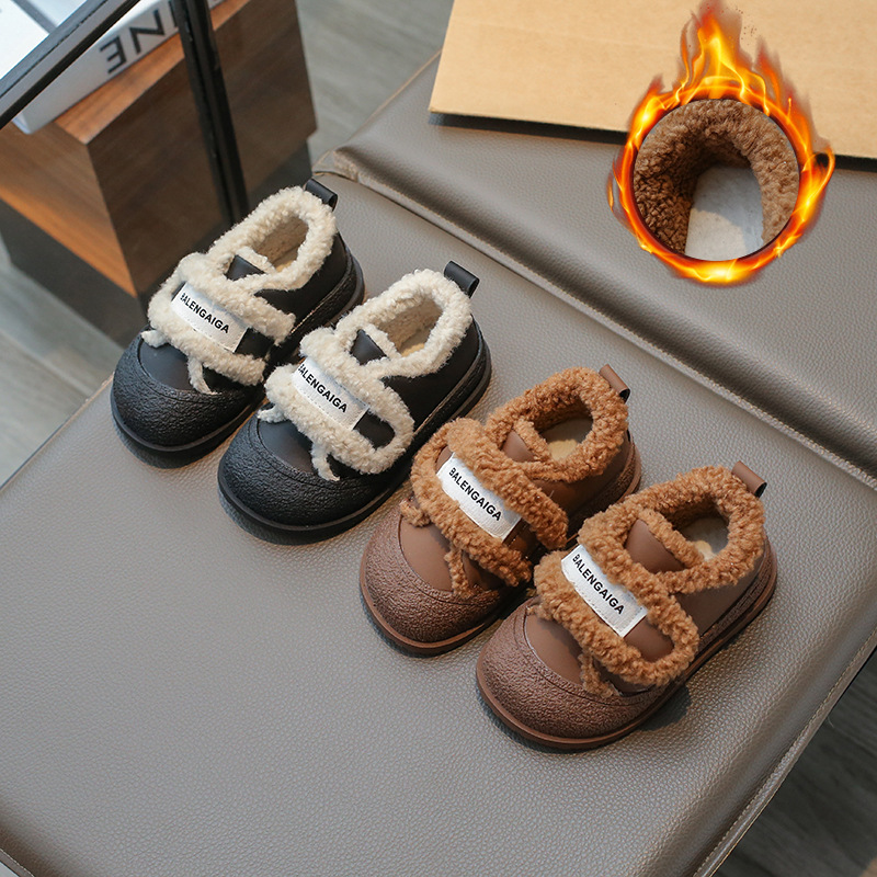 「2024」靴★子供靴★キッズ靴★シューズ★キッズ★裏起毛★2色23#〜34#