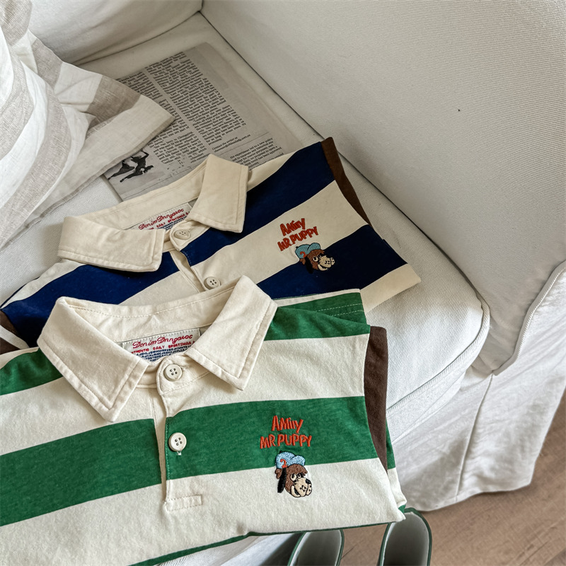 2024★春秋新作★韓国風子供服★ポロシャツ★80cm〜130cm 2色