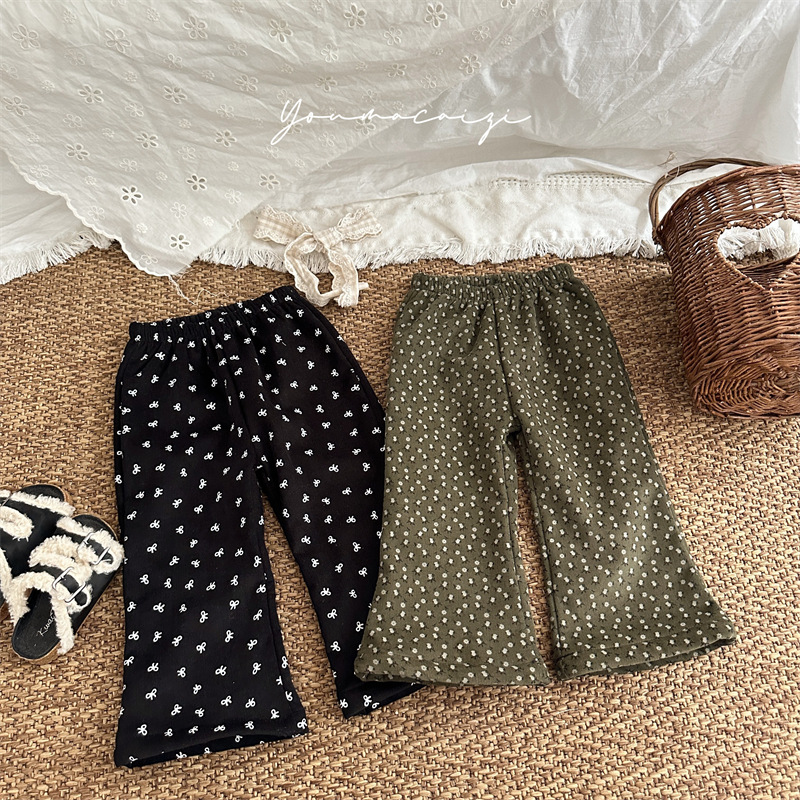 「2024」子供服★ズボン★ボトムス★裏起毛★韓国風子供服★2色80cm〜130cm