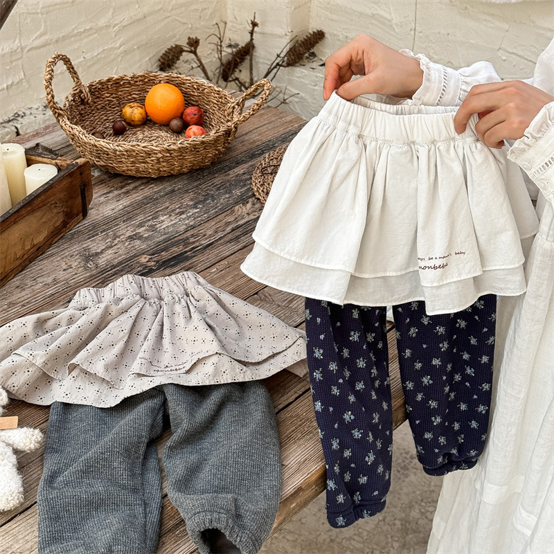 2024秋冬新品★子供服　ズボン 裏起毛付き ★80cm〜130cm 2色