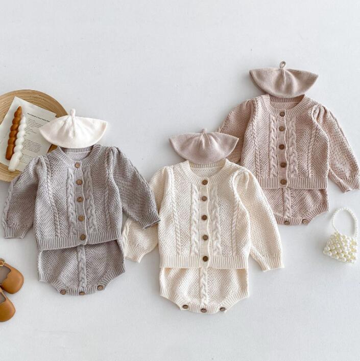 「2024」子供服★ロンパース★ニット★セーター★韓国風子供服★6色66cm〜100cm