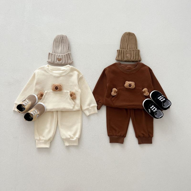 「2024」子供服★トップス+ズボン★セットアップ★韓国風子供服★2色73cm〜110cm