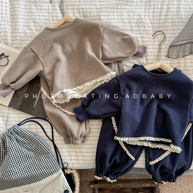 「2024」子供服★トップス+ズボン★セットアップ★韓国風子供服★2色80cm〜130cm