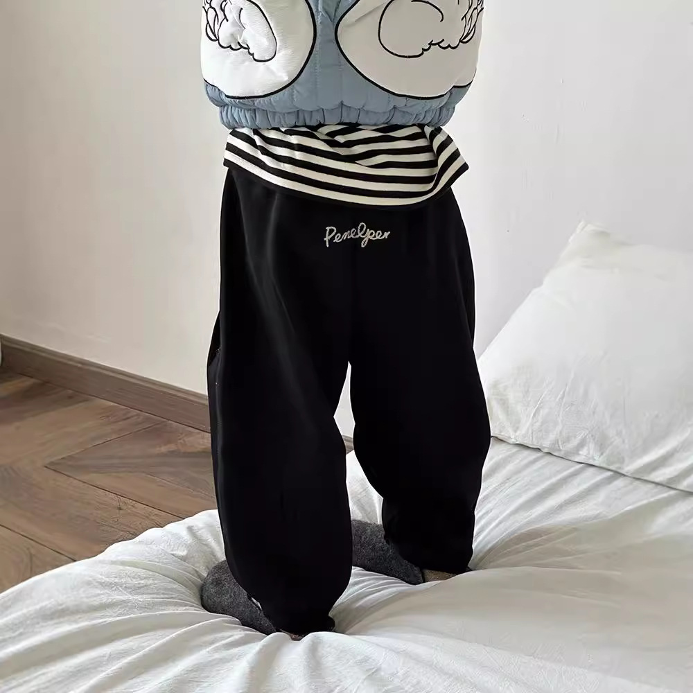 2024★秋冬新作★韓国風子供服★ズボン★ 裏起毛★90cm〜150cm 3色