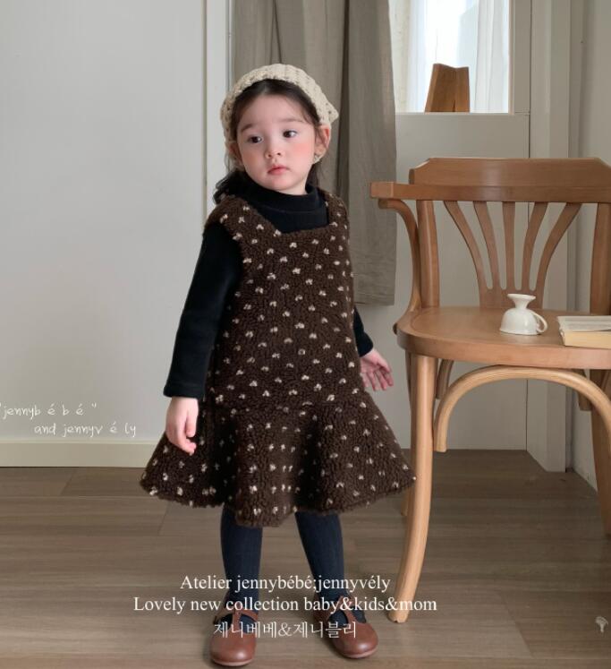 2024秋冬新jen★子供服　ベストワンピース　厚手★73CM〜110cm