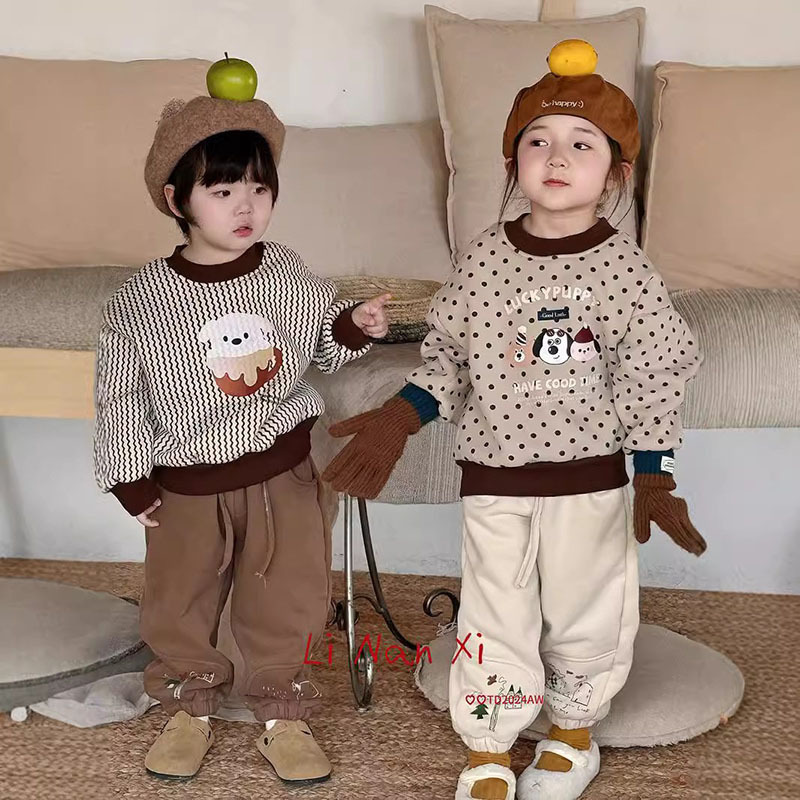 2024秋冬新入荷★子供服　トレーナー　裏起毛★90cm〜130cm 4色