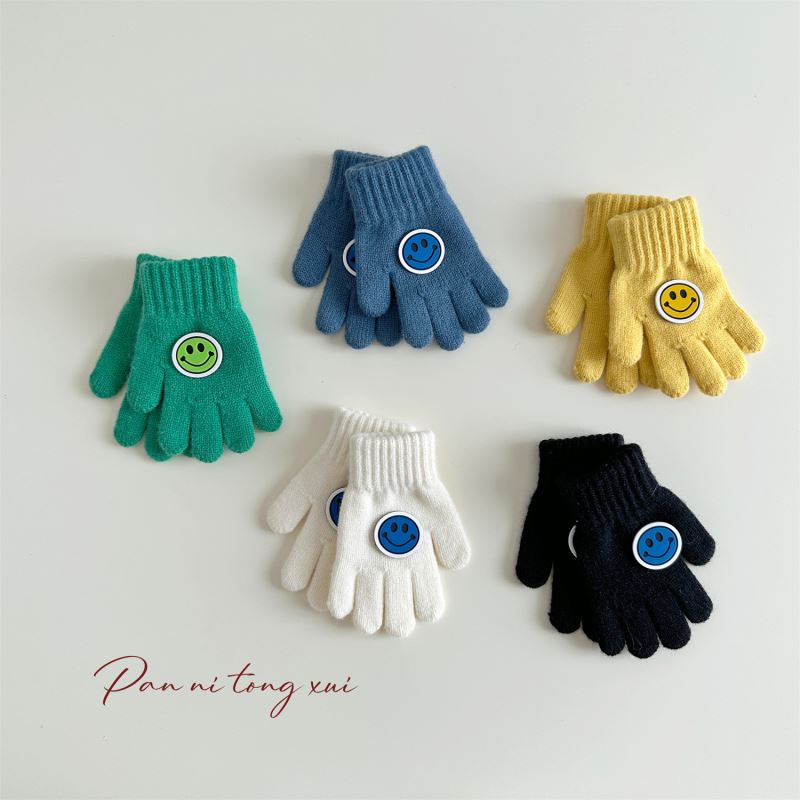 2024秋冬★手袋★子供用手袋★男女兼用★防寒★キッズ★暖かい★笑顔★5色