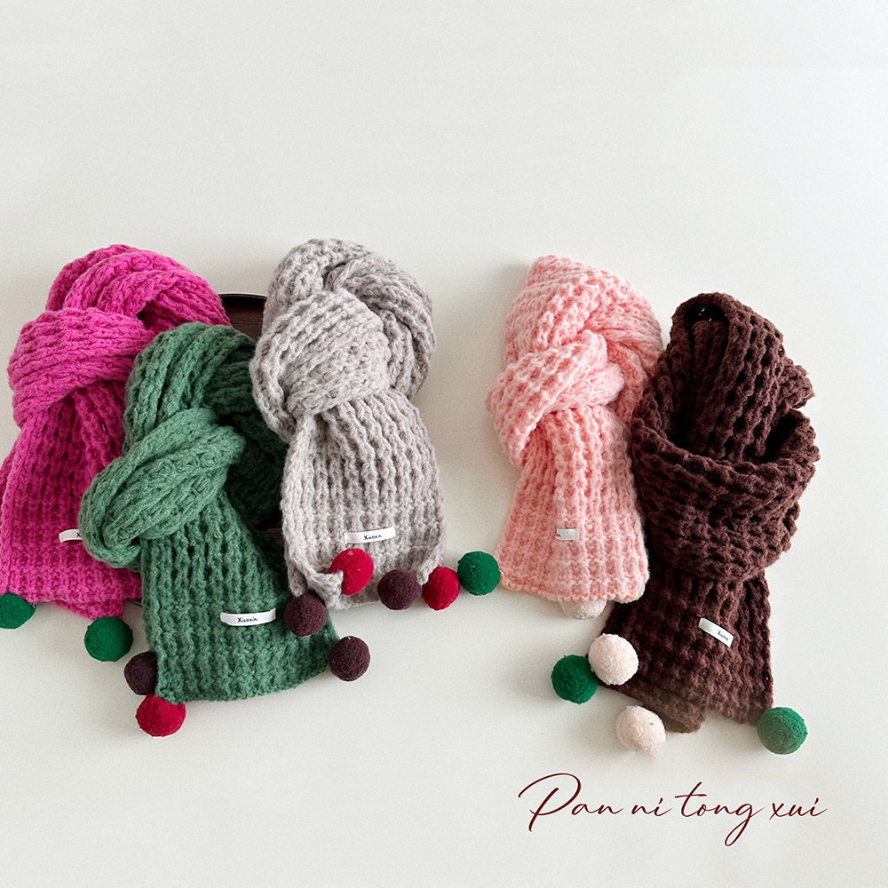 「2024」★子供用★マフラー★防寒★襟巻き★ネックウォーマー★キッズ★暖かい★8色