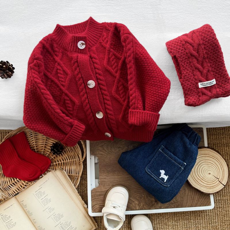 「2024」クリスマス★子供服★トップス★ニット★セーター★韓国風子供服★73cm〜110cm