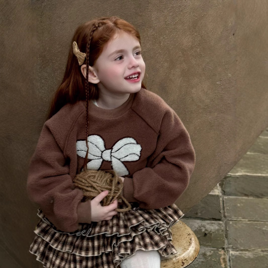 2024★秋冬新作★韓国風子供服★トレーナー★90cm〜130cm 2色