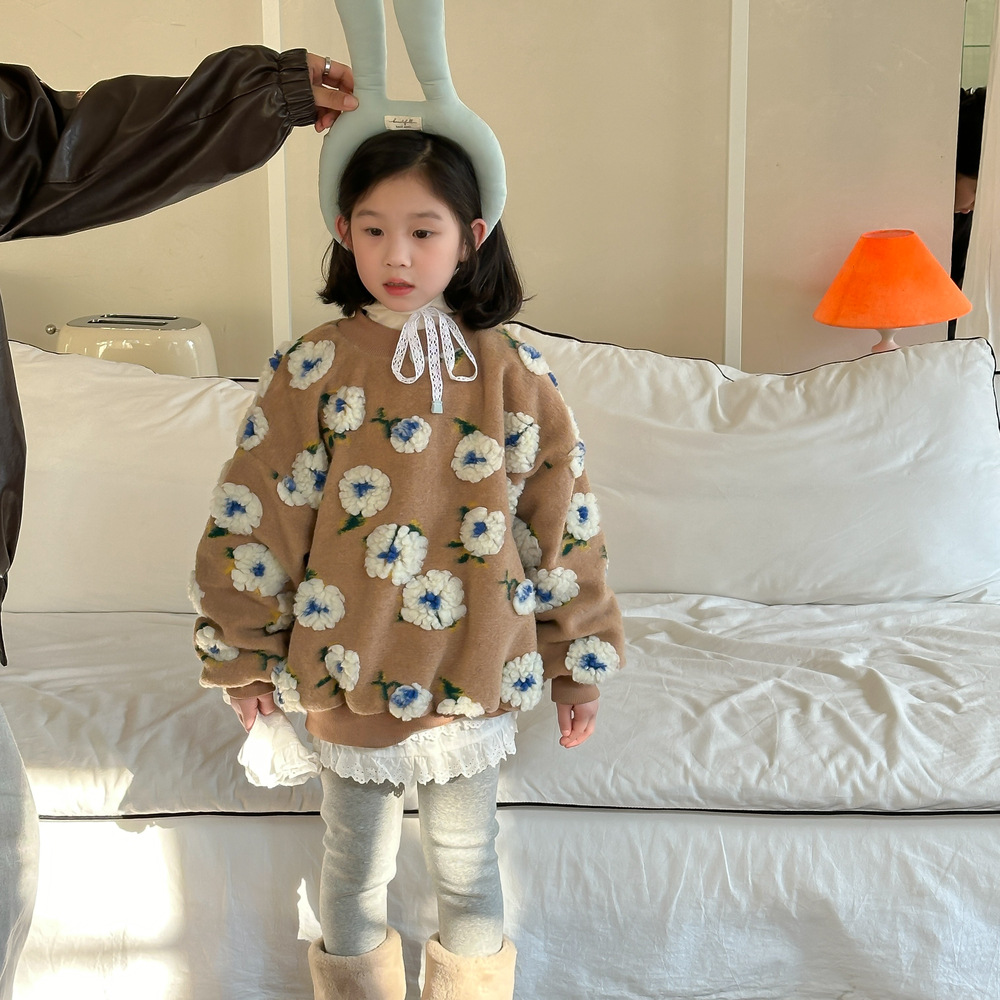 2024★秋冬新作★韓国風子供服★厚手★トレーナー★90cm〜150cm