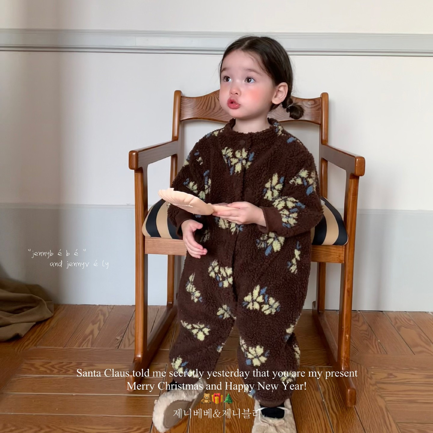 2024秋冬新品jen★ベビー服　ロンパース+帽子★66cm〜90cm