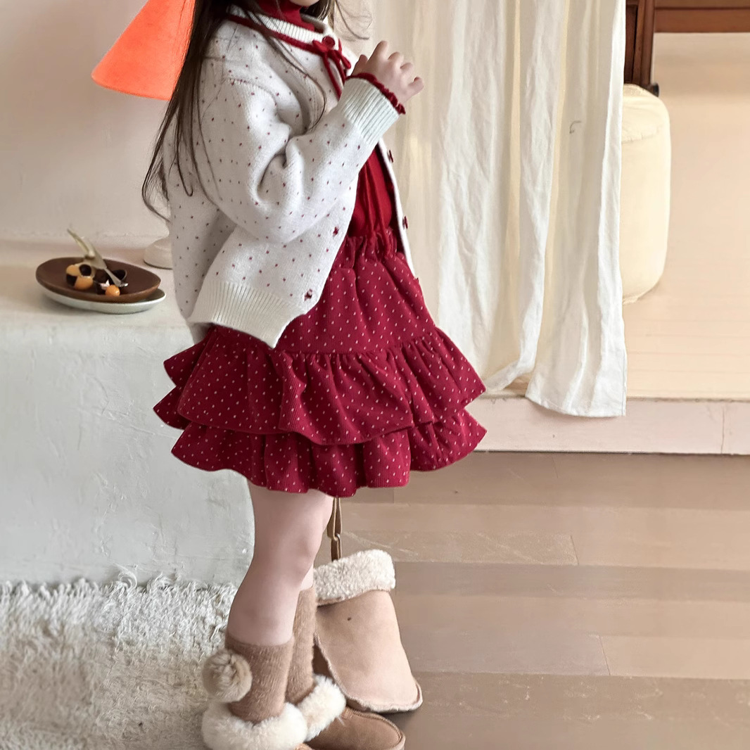 2024冬新Y★子供服　スカート  インパン付き★90cm〜150cm