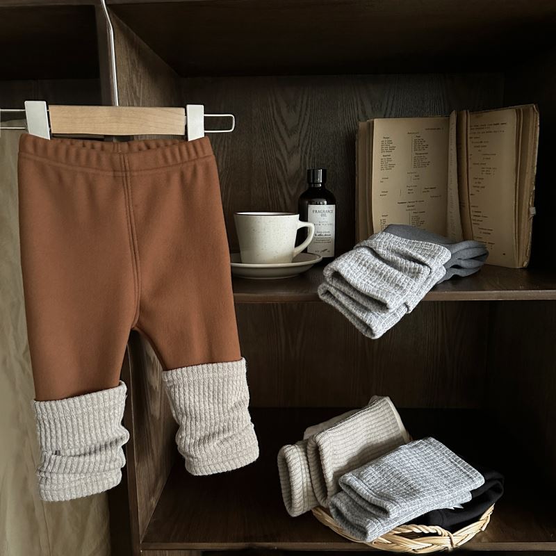 2024★秋冬新作★韓国風子供服★ズボン★裏起毛★66〜100 4色