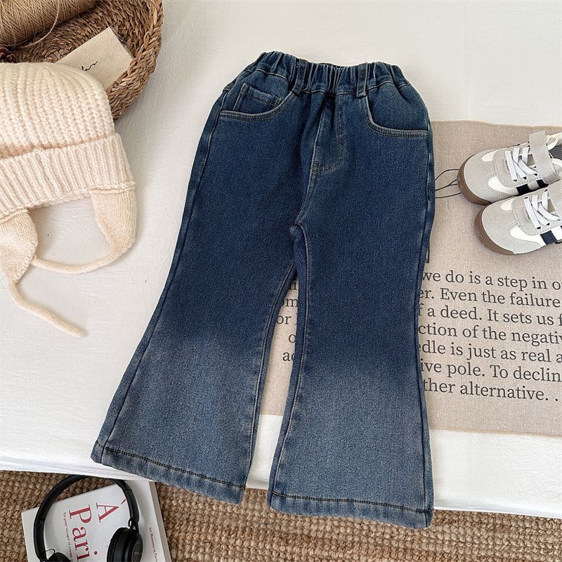 2024新入荷★子供服　デニムズボン  裏起毛★90cm〜140cm