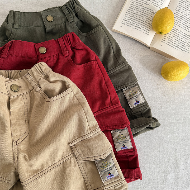 2025春新品SJ★子供服　ズボン★80cm〜130cm 3色