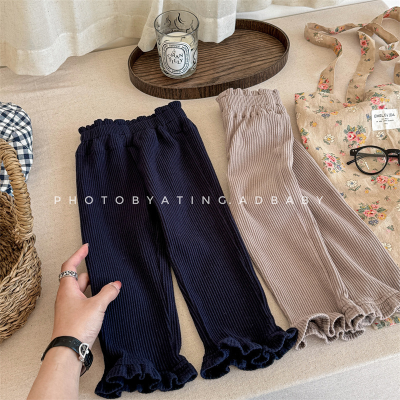 2024★春秋新作★韓国風子供服★ズボン★80cm〜130cm 2色