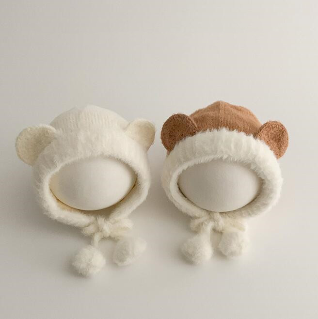 「2024」子供用★帽子★ニット帽子★耳カバー★防寒★ベビー★暖かい★4色