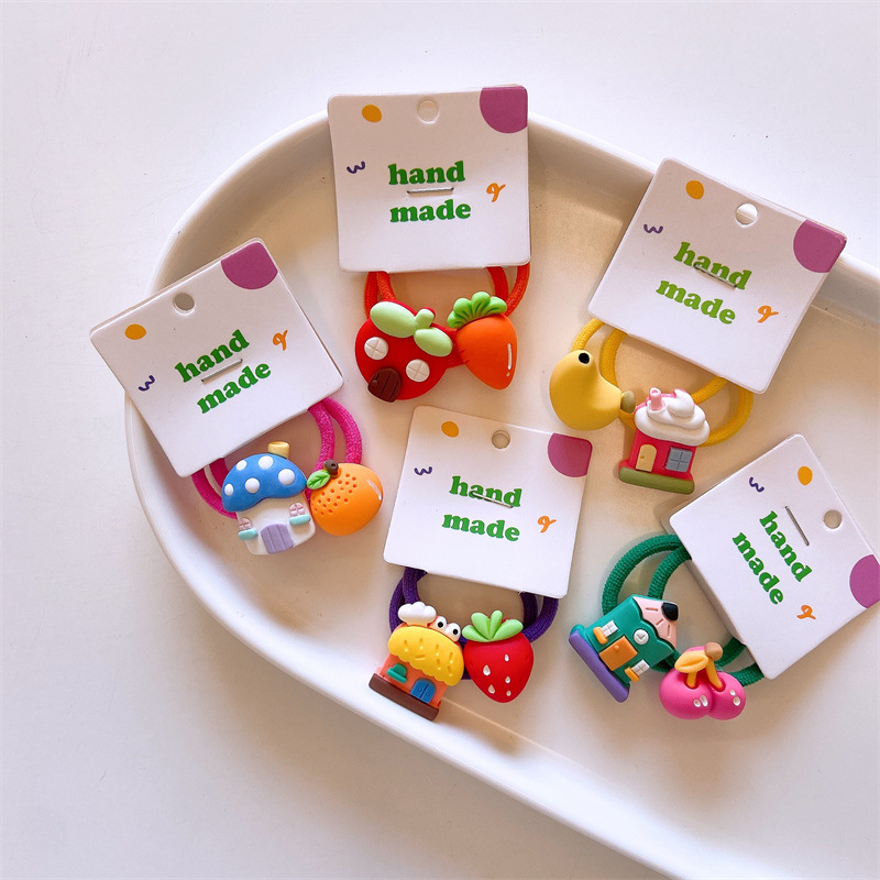 雑貨★子供用髪飾り　ヘアバンド　ヘアゴム★アクセサリー★5色