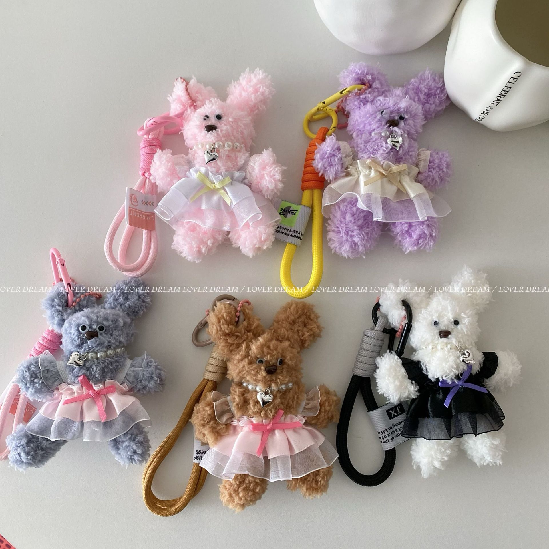 ★可愛いキーホルダー　装飾品★ぬいぐるみキーチェーン★5色