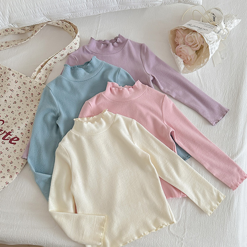 「2024」子供服★トップス★Tシャツ★長袖★無地★韓国風子供服★7色90cm〜150cm
