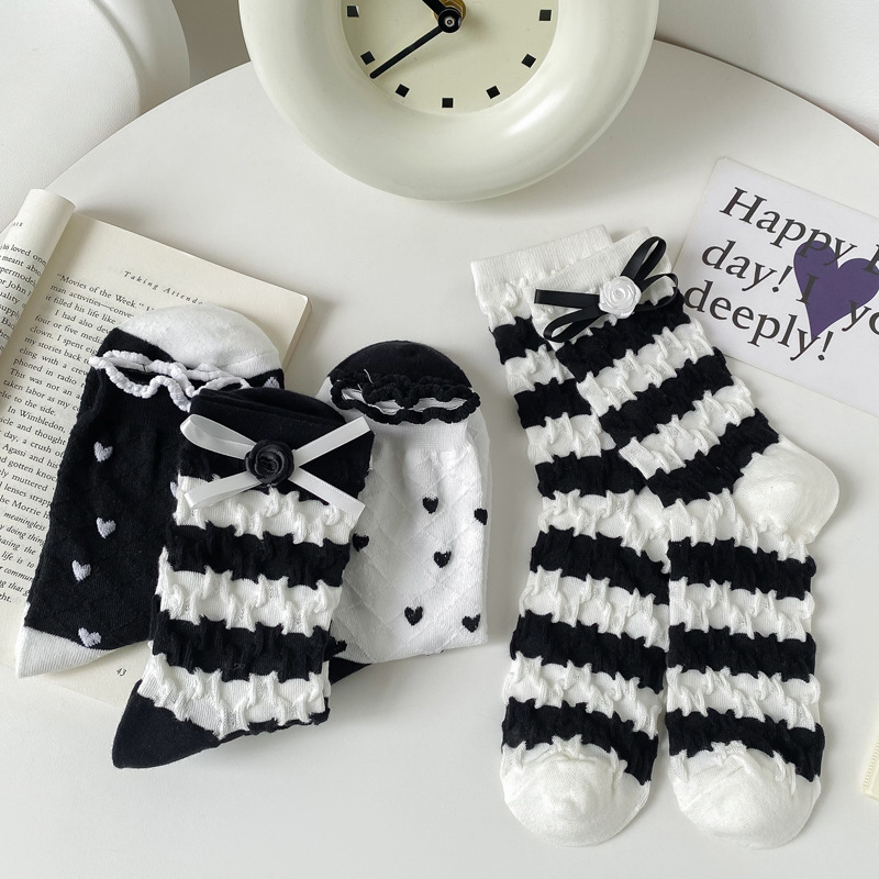 「2024」靴下★レディース★ソックス★大人用★女性用靴下★可愛い★2色