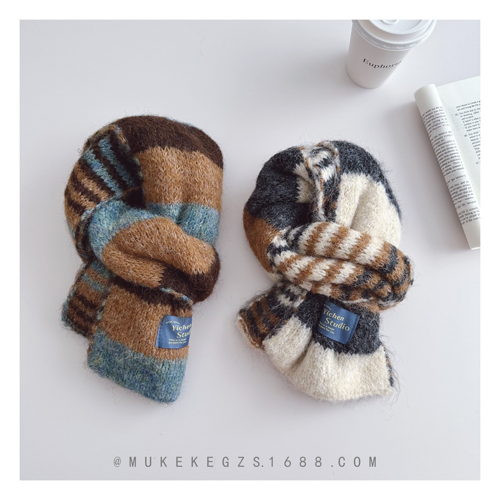 「2024」★子供用★マフラー★防寒★襟巻き★ネックウォーマー★キッズ★暖かい★7色