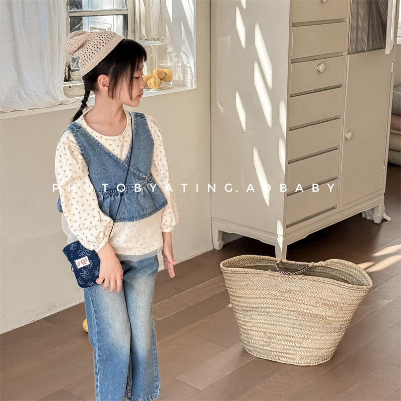 2024★春秋新作★韓国風ベビー服★トップス+ズボン★80cm〜130cm 2色