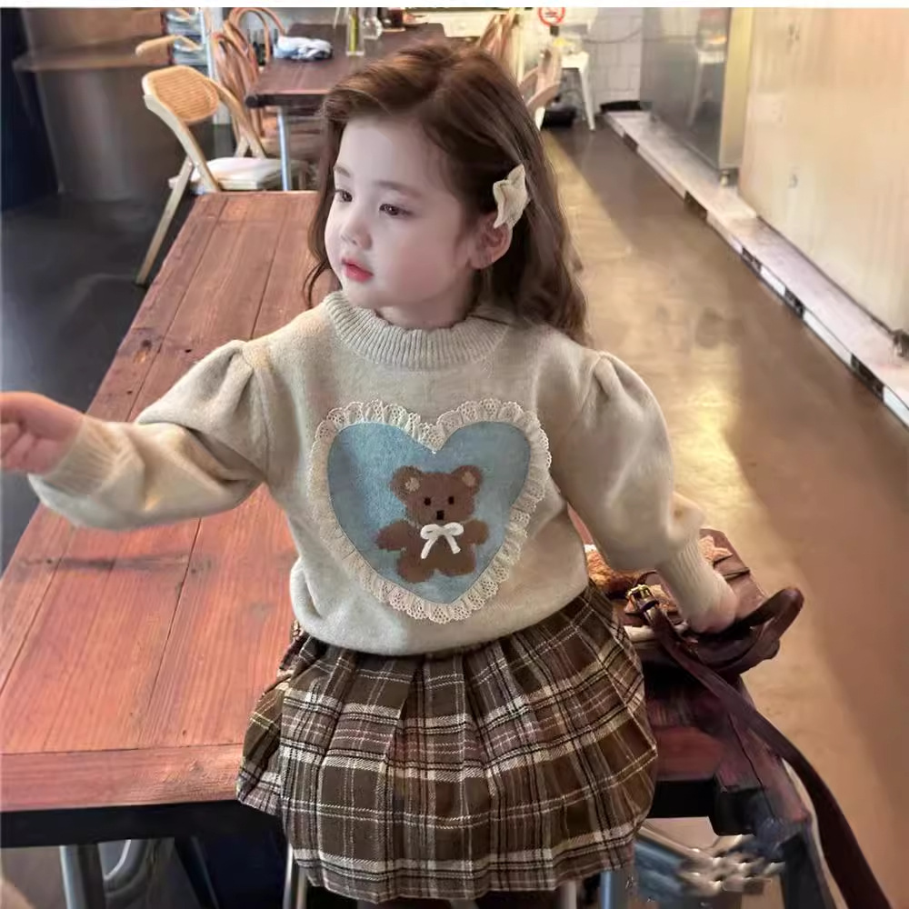 2025★秋冬新作★韓国風子供服★セーター★スカート★80cm〜130cm 2色