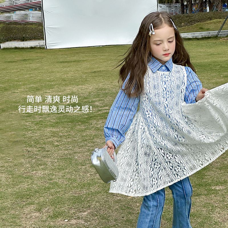 2025新作★子供服　レースブラウス　シャツセット★100cm〜160cm