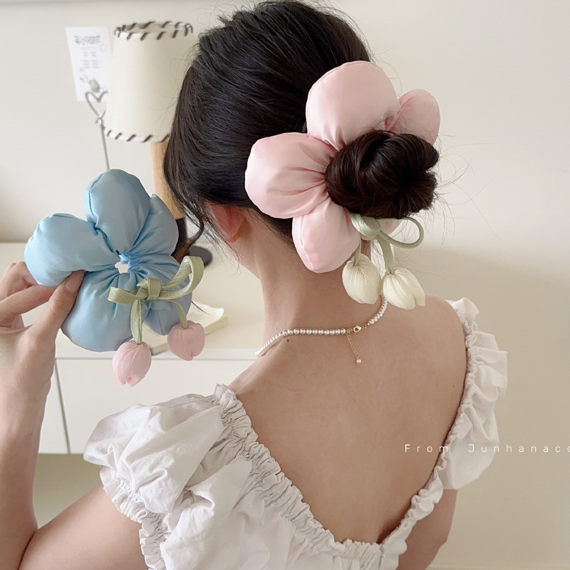 髪飾り★シュシュ　ヘアバンド　ヘアゴム★アクセサリー★3色