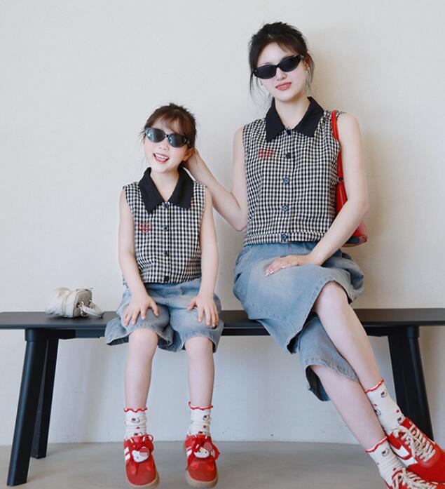 2025新作★子供服&親子服　トップス&ズボン分けて★90-140cm/M