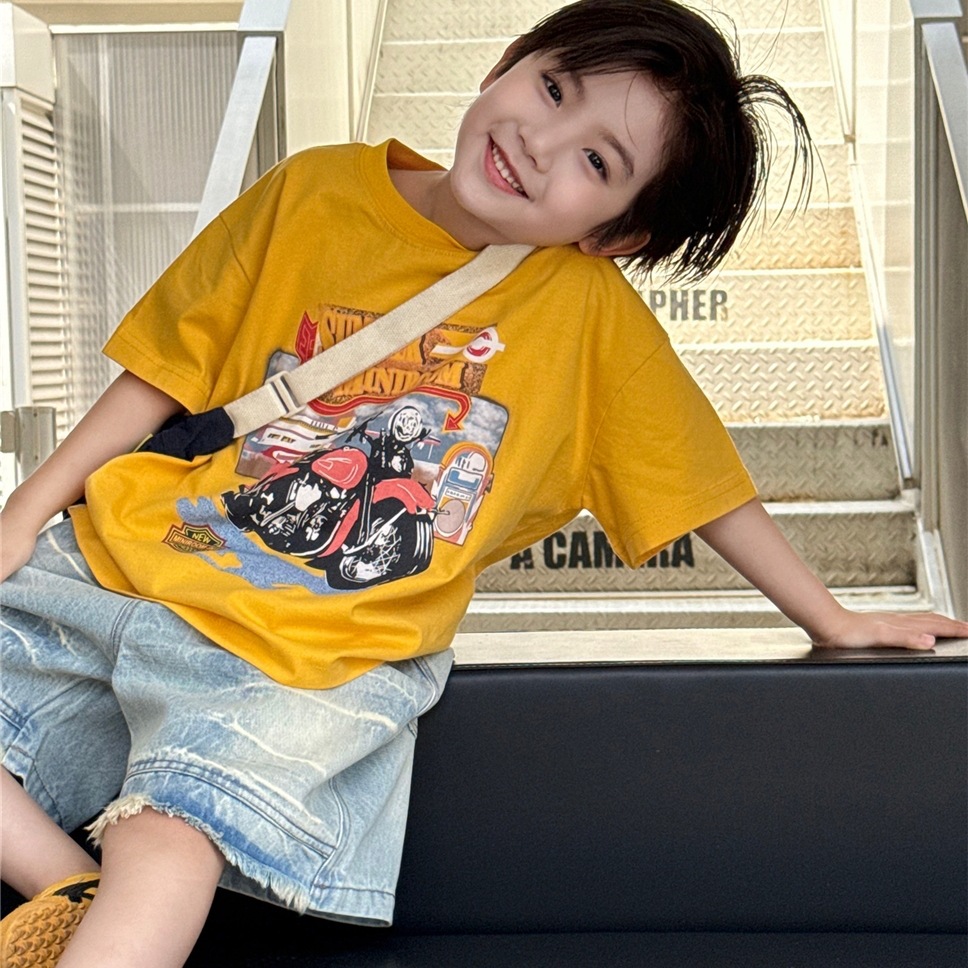 2025夏新作SN★子供服　トップス★100cm〜160cm 2色