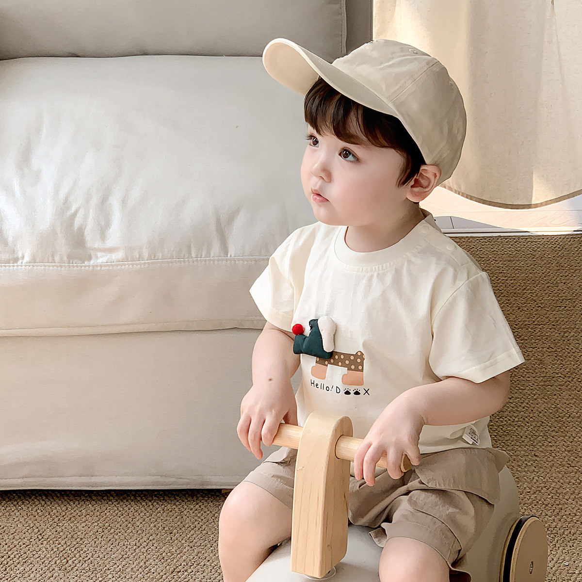 「2025」子供服★トップス★Tシャツ★ショートパンツ★韓国風子供服★2色73cm〜100cm