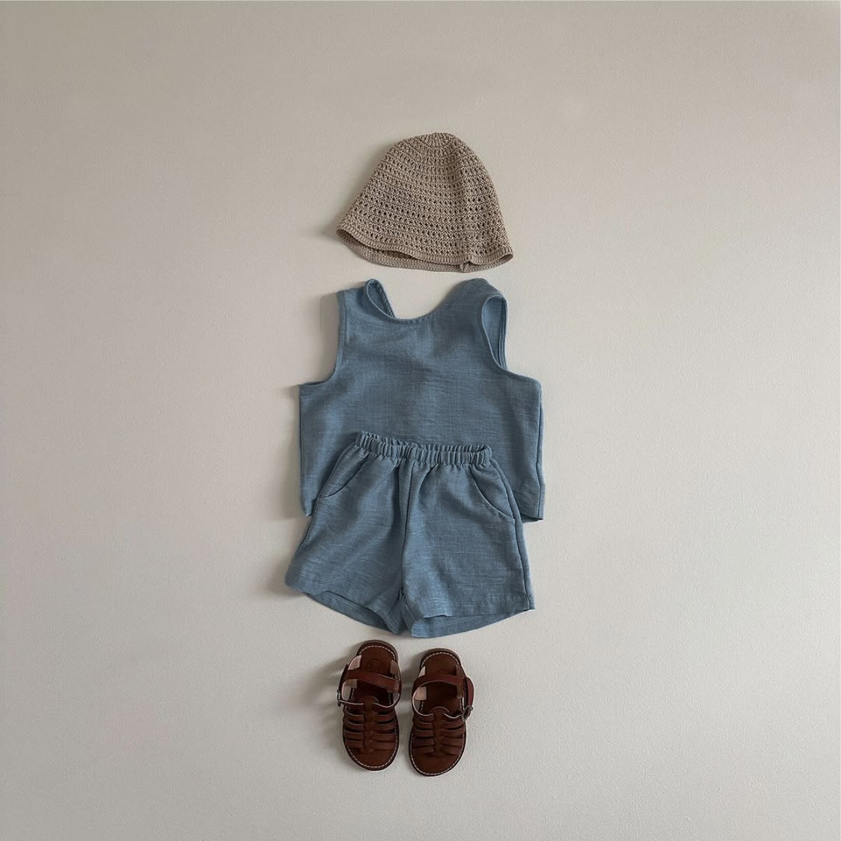 2025新品★子供服　セットアップ★73CM〜100cm 2色