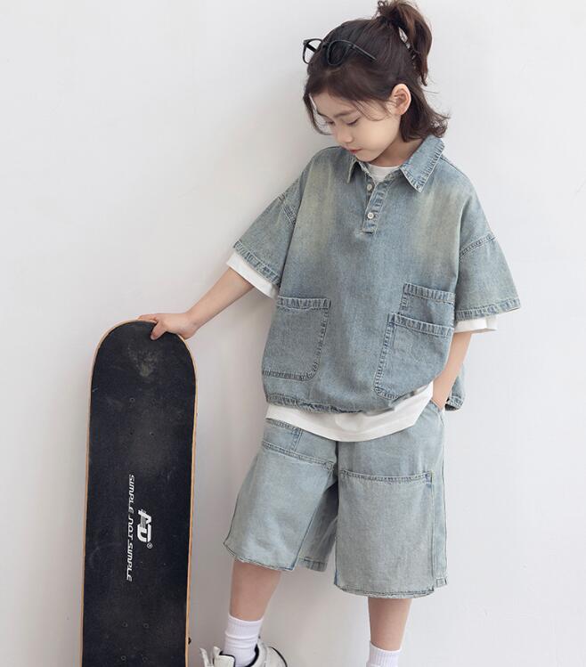 2025新品★子供服　デニムセットアップ★120cm〜170cm