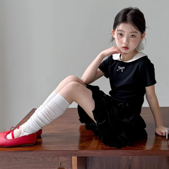 2025★夏新作★韓国風子供服★トップス★スカート★90cm〜150cm 2色