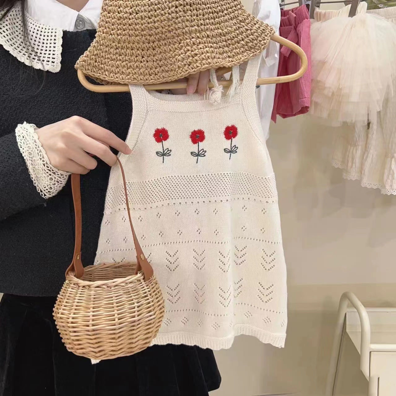 「2025」子供服★ワンピース★袖なし★韓国風子供服★80cm〜130cm
