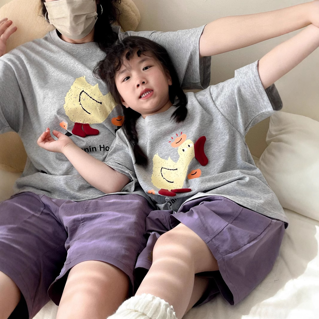2025新作★子供服&親子服　トップス★90〜150cm/XS〜XL 3色