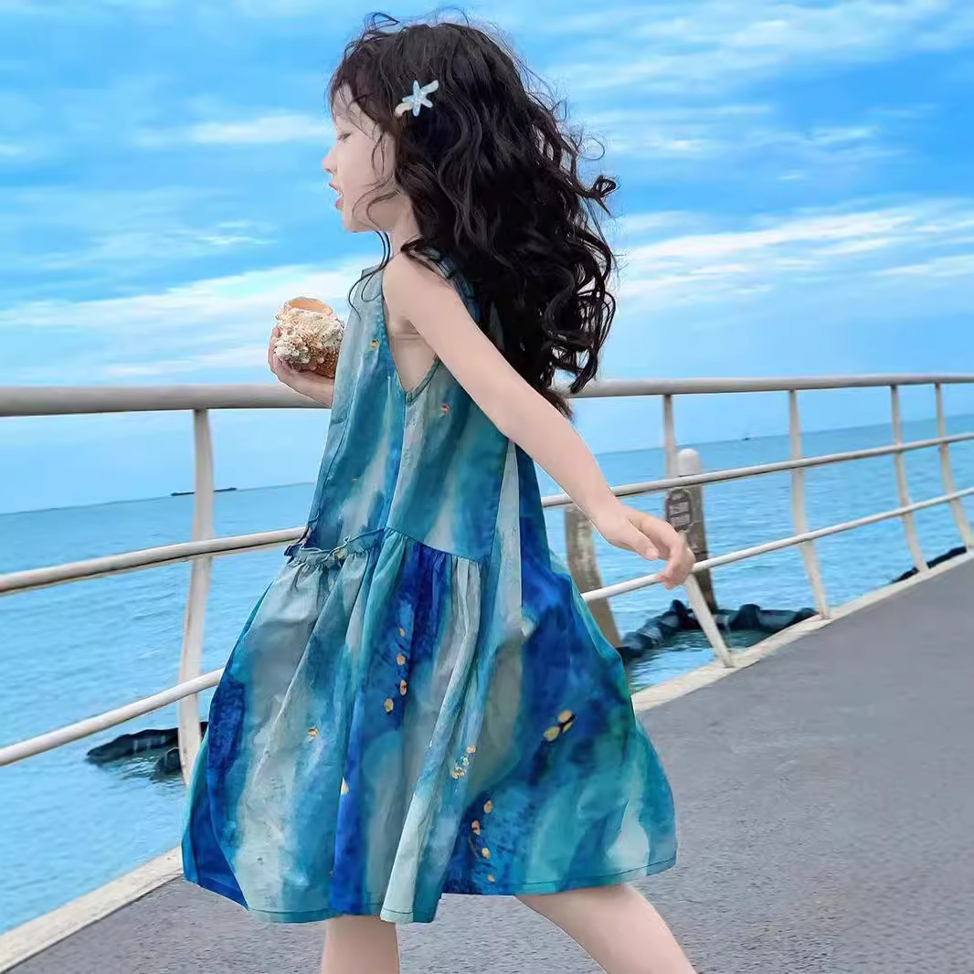 「2025」子供服★ワンピース★袖なし★韓国風子供服★2色110cm〜160cm