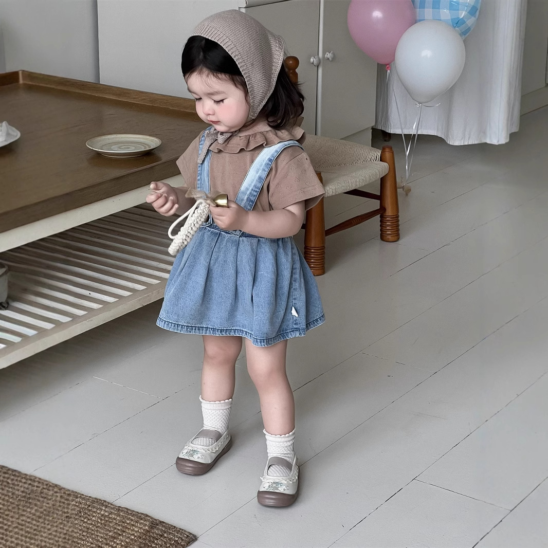 2025★夏新作★韓国風ベビー服★トップス★スカート★73CM〜100cm 2色