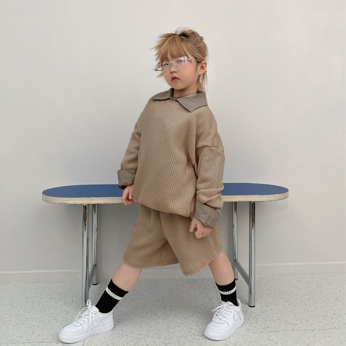 2025秋新品★子供服　セットアップ★90cm〜130cm 2色