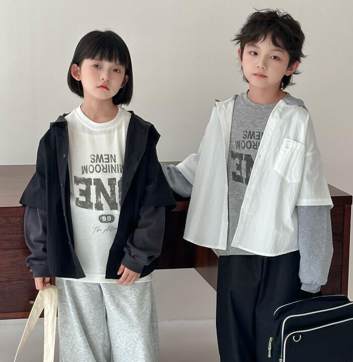 2025秋新品MXW★子供服 　シャツ★90cm〜150cm 2色