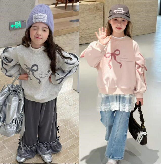 2025秋新品★子供服　トレーナー　トップス★7/90-95cm〜17/130-140cm 2色