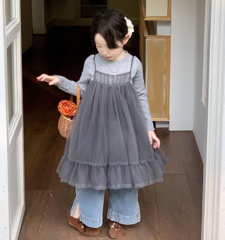 2025年秋新★子供服　トップス&吊りワンピース&ズボン分けて★90cm〜140cm
