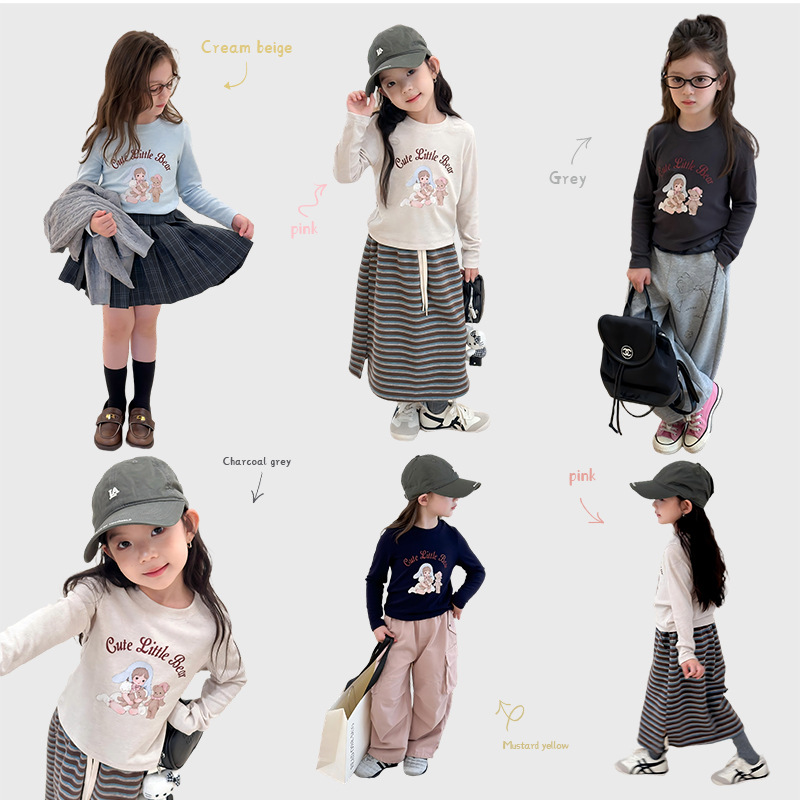 2025秋新品A★子供服　トップス★90cm〜170cm 5色